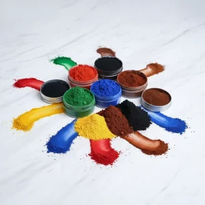 Iron Oxide Pigment Powder Red Yellow Black Brown Orange Green Blue Colors for Concrete Brick Manufacturing 25kg Bagt
