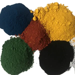 Iron Oxide Pigment for Rubber Concrete and Glass