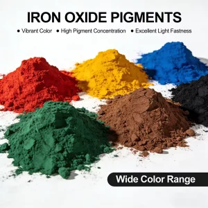 Iron Oxide Red 130 Yellow 313 Black 318 Blue 463 Pigments for Concrete Brick Paint Coating Construction Fe2O3 Pigment Supplier