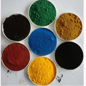 Iron Oxide Red Black Yellow Construction Concrete Brick Asphalt Cement Pigment Powder Iron Trioxide Manufacturers
