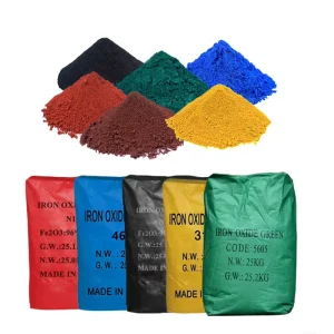 Iron Oxide Red Yellow Black Brown Inorganic Pigments For Floor Paints Cement Products