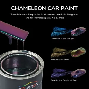 JCL018 Green to Purplish Red Chameleon Acrylic Car Refinish Paint Medium Solid System