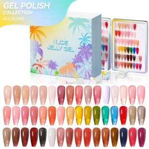 JTING Hottest Summer Jelly Gel 48colors Free Custom Collection Set Box Unique Brand OEM Nail Supplies Gel Nail Polish