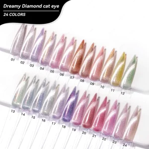 JTING New Trend 24colors Dreamy Diamond Cat Eye Gel Polish for Nail Art Salon OEM ODM Nail Gel Polish Private Label Free Custom