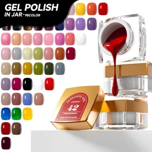 JTING Top Quality Pigment 98Colors Gel Polish in a Jar Set Japan Style Painting Gel Nail Polish Colors OEM Private Label