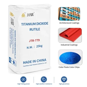 JTR 779 93% Purity Titanium Dioxide Rutile Pigment White Rutile Tio2 Price Per kg for Architectural Coatings