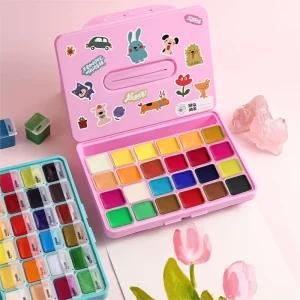 Jelly Solid Watercolor Pigment Set, 24/42 Colors