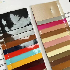 K1053 Printed Knitted PVC Patent Leather Fabric, 0.85mm