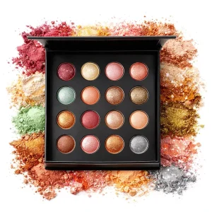 KAPEINE 16 Color Baked Powder Sand Brown Eyeshadow Palette Long Lasting Pearlescent Finish Easy Apply Nudes Zhejiang