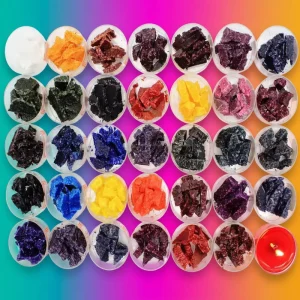 KIMI Multi Colored Candle Dye Powder Chips Flakes Organic Pigment for Paraffin & Soy Wax Candles Coating Pigment