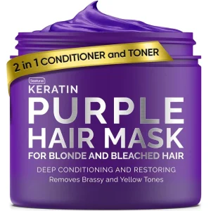 Keratin Purple Hair Mask and Deep Conditioner for Color-Treated Hair