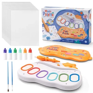 Kids Magic Color Palette Electric Water Painting Toy with Light-Up Drawing