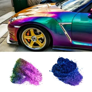Kolortek Chameleon Pearl Pigment Powder for Car Paint Color Shift Auto Refinish Coating Wrap Motorcycle DIY Metallic Effect