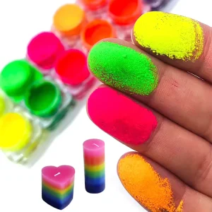 Kolortek Fluorescent Dyes Powder Color Neon Pigments for Wax Melt Candle Making