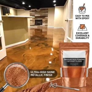 Kolortek Metallic Mica Powder for Epoxy Resin Flooring 3D Pearlescent Pigment for Concrete Floors
