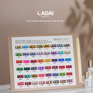 LADAI 48 Colors Multicolor Moonlight Cat Eye Nail Gel Set New Fashion HEMA Free TPO Free Nontoxic UV Gel