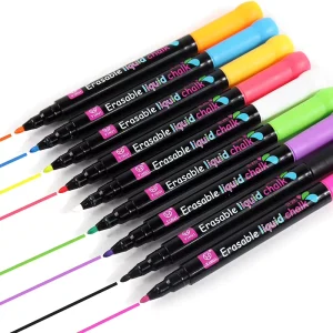 LED Light Board Pen, Dust-Free Erasable Water-Soluble Liquid Chalk Highlighter