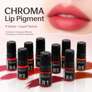 LOVBEAUTY Lip Blush Pigment Set R1 R8 8 Colors 5ml Semi Permanent PMU Lip Pigment Ink for Beauty Salon