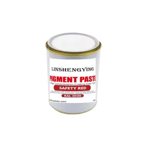 LSY Safety Red 100% Solid Universal Pigment Paste for Epoxy Polyurea Polyaspartic Floor Coating and Painting 1KG Jar