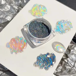 Laser Powder Spectra Flair Rainbow Pigment Color Powder Mirror Nail Chrome Holographic Pigment