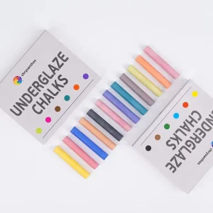 Lead-Free Underglaze Chalk Set 12-Color Pottery Crayons for Ceramic Bisque Painting