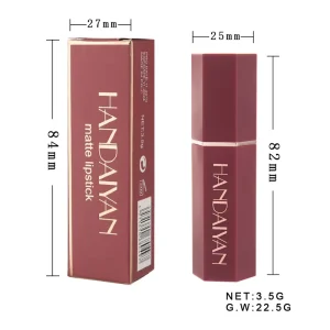 Lip Beauty Makeup Nourishing Herbal Long Lasting Waterproof Matte Lipstick Set with 6 Colors
