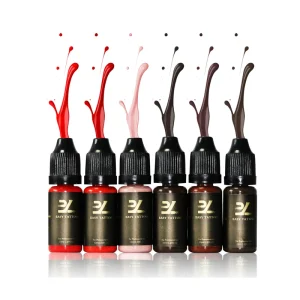 Liquid Water-Based Vegan Lip and Eyebrow Tattoo Organic Pigment for Semi-Permanent Makeup