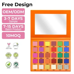 Long Lasting Custom Logo Eye Shadow Matte Nude Shimmer Makeup Pallet High Pigmented Waterproof Private Label Eyeshadow Palette
