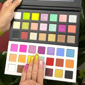 Long Lasting Private Label Custom 21 Shades High Pigment Matte Shimmer Glitter Eyeshadow Palette