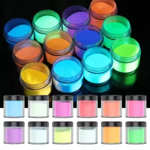 Long term Effective Glow In The Dark Luminous Strontium Aluminate Cosmetic Pigment Powder for Resin Inks Nail Art