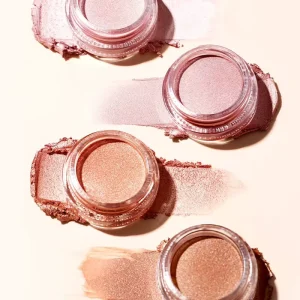 Luminous Metallic Shimmer Eyeshadow Palette with Pigmented Shades Blendable Powder Formula Multi Color Waterproof Eye Makeup