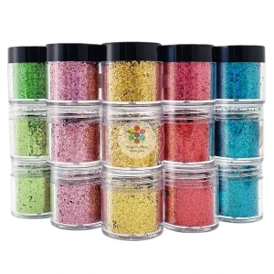 Luminous Powder Glow Custom Solvent Resistant Ultrathin Holographic LST Colors LST100 LST901 Sequins for Other Party Decorations