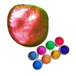 MCESS Low MOQ Super Chameleon Pigment Powder Rainbow Hypershift Supershift Chromashift Pigment for Watercolor Paint Epoxy Resin