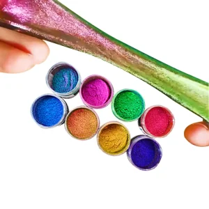 MCESS Low MOQ Supershifting Pigmented Chameleon Paint Pigment Cameleon Colorshift Mica Powder for Watercolor Paints Slimes