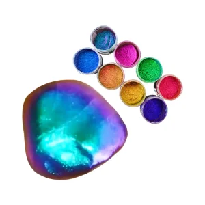 MCESS MultiChrome Cosmetics Chameleon Color Shifting Glitter Chameleon Pigment Nail Art Powder for Watercolor Making