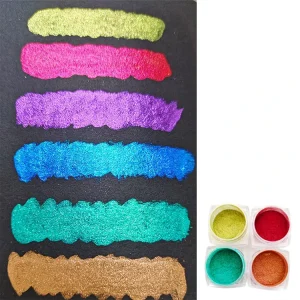 Magic Metallic Chrome Powder Mirror Nails Pigment Powder Super Mirror Chrome Nail Powder for Auto Watercolor Paints