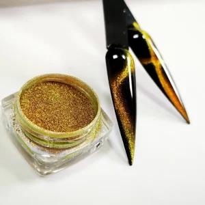 Magnetic Special Effect Pigment Pearl Mica Pigment Coating Pigment Chameleon Orange 3D Cat Eye Magnetic Pigment