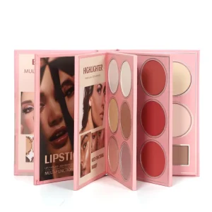 Makeup Magic Book Lip Gloss Blush Highlight Makeup Magicbook Hot Palette Eyeshadow Lips and Face Versatile Palette Makeup Set