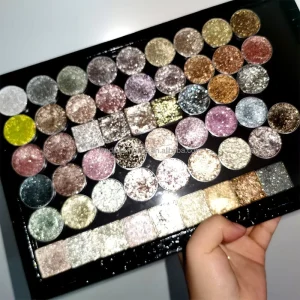 Makeup Metallic Eyeshadow Palette Private Label Vegan Sparkle Cosmetics Eye Shadow for Women