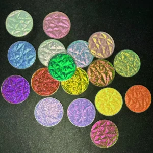 Makeup Metallic Shimmer Glitter Eyeshadow Palette Long Lasting Colorful Eyeshadow Pressed Duo Chrome Eyeshadow