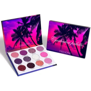 Makeup palette custom private label blush eye shadow metallic powder high pigment waterproof long lasting eyeshadow