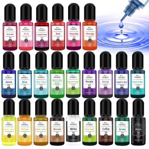 Manufacturer 24 Colors 10ml Alcohol Ink Color Pigment for Epoxy Resin DIY Painting