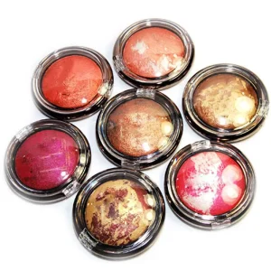 Manufacturer Multiple Usage Baked Eyeshadow Mix Colors Glitter Baked Powder Blush