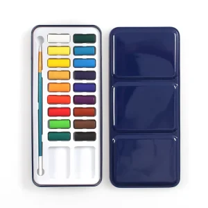 Manufacturer Supply 24pcs Water Color Solid Watercolors with EN71 ASTM Test