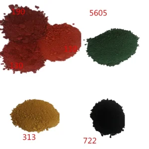 Manufacturers Iron Oxide Pigment 110 120 130 Powder for Floor Cement Concrete Brick Asphalt