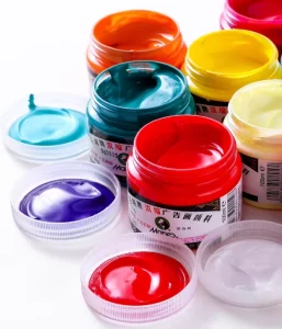 Maria’s Brand Advanced 100ml Gray Gouache Art Pigment Set 95% Concentrated 66 Colors for Beginners Canvas Paper Glass Box
