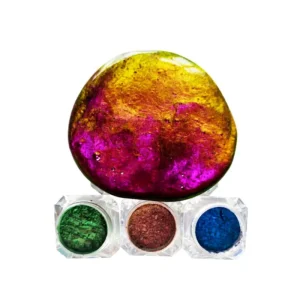 Mcess Cosmetic Grade Eyeshadow Multicolor Chameleon Flake Magic Chrome Pigment for Nail Art Optically Color Shift Loose Pigment