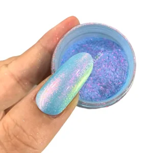 Mermaid Iridescent Candy Aurora Mirror Chameleon Nail Art Pigment Powder