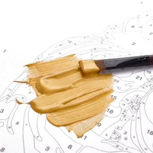 Metallic Gold Acrylic Pigment for Canvas and Plaster