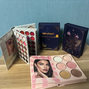 Metallic Makeup Stick Collection with Lipstick Blush Eyeshadow Contour and Highlighter
